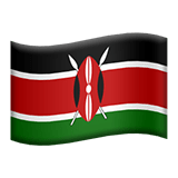 Apple design of the flag: Kenya emoji verson:ios 16.4