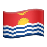 Apple design of the flag: Kiribati emoji verson:ios 16.4