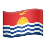 Apple design of the flag: Kiribati emoji verson:ios 16.4