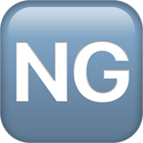 Apple design of the NG button emoji verson:ios 16.4