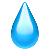Apple design of the droplet emoji verson:ios 16.4