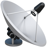 Apple design of the satellite antenna emoji verson:ios 16.4