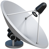 Apple design of the satellite antenna emoji verson:ios 16.4
