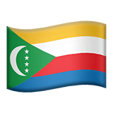 Apple design of the flag: Comoros emoji verson:ios 16.4