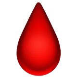 Apple design of the drop of blood emoji verson:ios 16.4