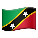 Apple design of the flag: St. Kitts & Nevis emoji verson:ios 16.4