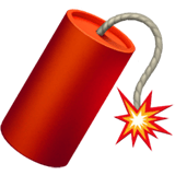 Apple design of the firecracker emoji verson:ios 16.4