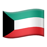 Apple design of the flag: Kuwait emoji verson:ios 16.4