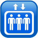 Apple design of the elevator emoji verson:ios 16.4