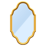 Apple design of the mirror emoji verson:ios 16.4