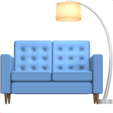 Apple design of the couch and lamp emoji verson:ios 16.4