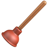 Apple design of the plunger emoji verson:ios 16.4