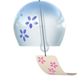 Apple design of the wind chime emoji verson:ios 16.4