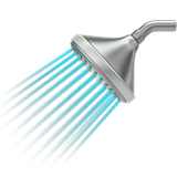 Apple design of the shower emoji verson:ios 16.4