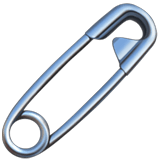 Apple design of the safety pin emoji verson:ios 16.4