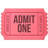 Apple design of the admission tickets emoji verson:ios 16.4