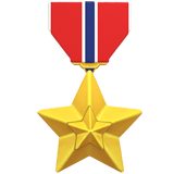 Apple design of the military medal emoji verson:ios 16.4