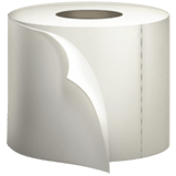 Apple design of the roll of paper emoji verson:ios 16.4