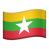 Apple design of the flag: Myanmar (Burma) emoji verson:ios 16.4