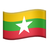 Apple design of the flag: Myanmar (Burma) emoji verson:ios 16.4