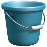Apple design of the bucket emoji verson:ios 16.4