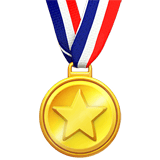 Apple design of the sports medal emoji verson:ios 16.4