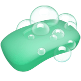 Apple design of the soap emoji verson:ios 16.4