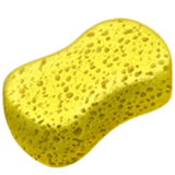 Apple design of the sponge emoji verson:ios 16.4