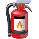 Apple design of the fire extinguisher emoji verson:ios 16.4