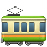Apple design of the railway car emoji verson:ios 16.4