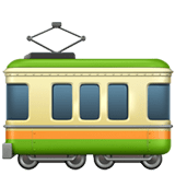 Apple design of the railway car emoji verson:ios 16.4