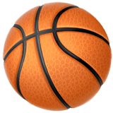 Apple design of the basketball emoji verson:ios 16.4