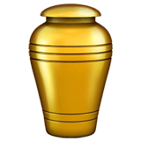 Apple design of the funeral urn emoji verson:ios 16.4