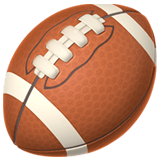 Apple design of the american football emoji verson:ios 16.4