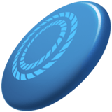 Apple design of the flying disc emoji verson:ios 16.4