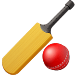 Apple design of the cricket game emoji verson:ios 16.4