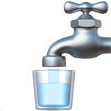 Apple design of the potable water emoji verson:ios 16.4