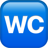 Apple design of the water closet emoji verson:ios 16.4