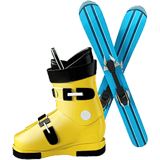 Apple design of the skis emoji verson:ios 16.4