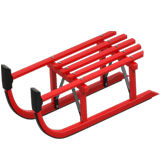 Apple design of the sled emoji verson:ios 16.4