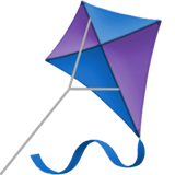 Apple design of the kite emoji verson:ios 16.4