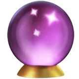 Apple design of the crystal ball emoji verson:ios 16.4