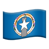 Apple design of the flag: Northern Mariana Islands emoji verson:ios 16.4