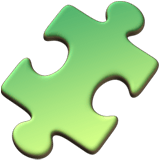 Apple design of the puzzle piece emoji verson:ios 16.4