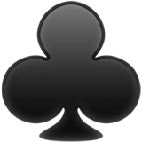Apple design of the club suit emoji verson:ios 16.4