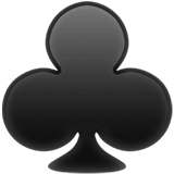 Apple design of the club suit emoji verson:ios 16.4