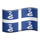 Apple design of the flag: Martinique emoji verson:ios 16.4