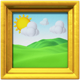 Apple design of the framed picture emoji verson:ios 16.4