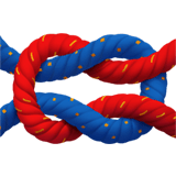 Apple design of the knot emoji verson:ios 16.4