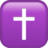 Apple design of the latin cross emoji verson:ios 16.4
